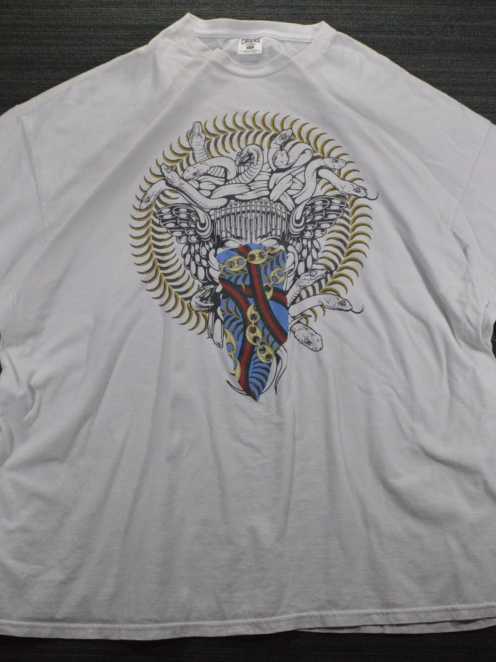 Crooks & Castles Medusa Snake Graphic Tee Size 3XL